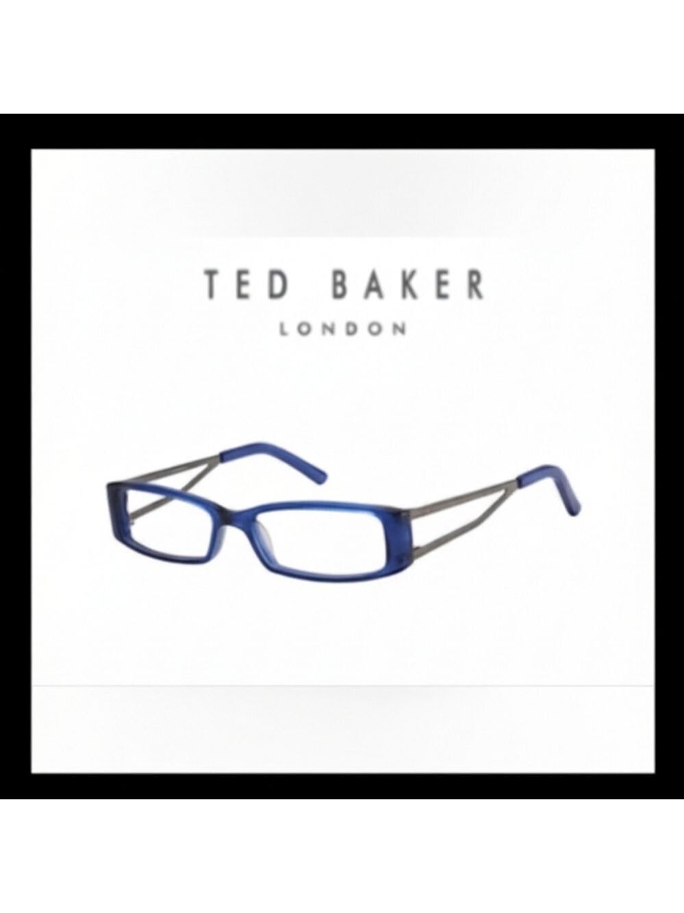 Ted Baker Blue Pumped Up FRAMES and Case ONLY EUC